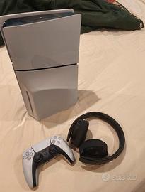 PlayStation 5 Slim Digital + DualSense + Cuffie Pu
