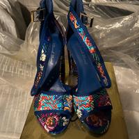 Scarpe sandalo con tacco quadrato n. 37