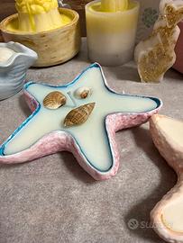 Candele di soia a forma stella di mare