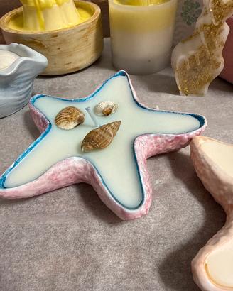 Candele di soia a forma stella di mare