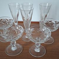 set di bicchieri brindisi in cristallo