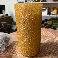 Lampada dorata effetto graniglia