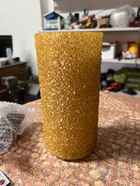 Lampada dorata effetto graniglia