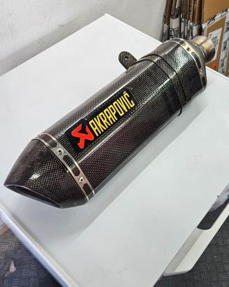 terminale akrapovic carbonio 