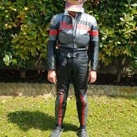 tuta moto in pelle da donna marca dainese