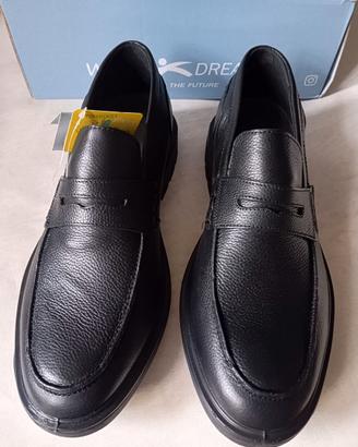 Scarpe mocassini classici neri da uomo, Walk Dream