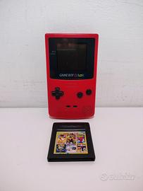 Nintendo GameBoy Color Rosso Con Gioco
