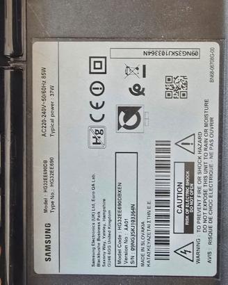 TV SAMSUNG 32" - NON FUNZ. RICAMBI