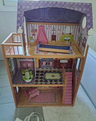 casetta in legno per barbie