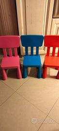 Tavolo e sedie per bambini