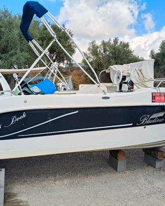 Barca a motore semicabinata 