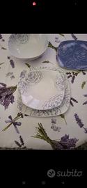 Servizio 6 piatti piani, fondi, 6 da contorno. 