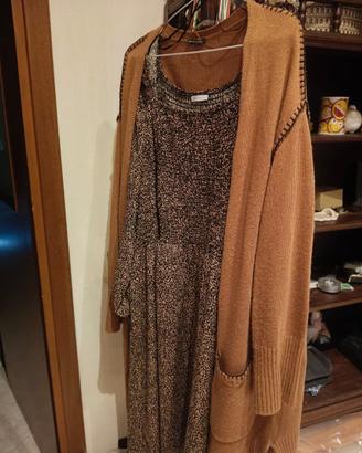 Abito + Cardigan lungo Fiorella Rubino