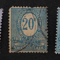 ALTA SLESIA 1920 francobolli lotto di 10