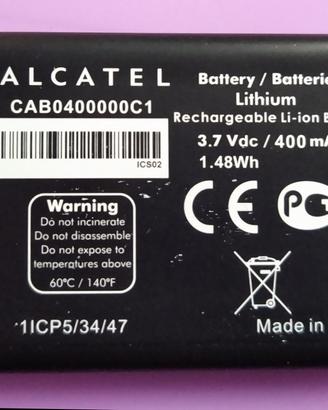 Batteria originale Alcatel caricabatterie cavo USB