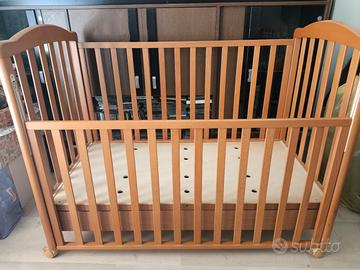 Lettino Foppapedretti Young Coccolo Legno co Ruote
