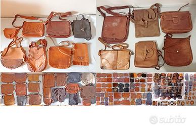 Borse artigianali in vera pelle di tolfa, ed altre