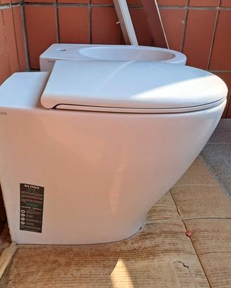 sanitari filoparete Globo Bowl+ 55x38 WC+bidet