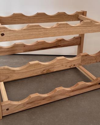 Portabottiglie in legno