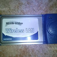 Scheda di rete Wireless SIEMENS PCMCIA 11MBps
