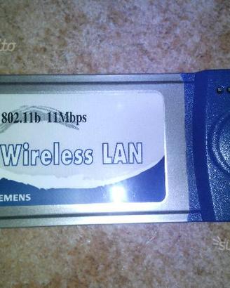 Scheda di rete Wireless SIEMENS PCMCIA 11MBps