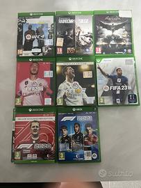 Giochi XBOX ONE F1 RAINBOW SIX UFC FIFA BATMAN