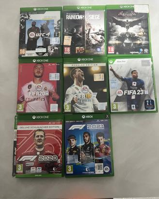 Giochi XBOX ONE F1 RAINBOW SIX UFC FIFA BATMAN