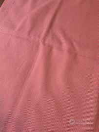 Taglio tessuto cotone righe rosse