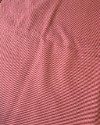 Taglio tessuto cotone righe rosse
