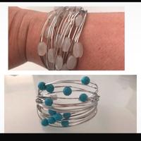 SET 2 Bracciali argento 925 LUIRO con pietre dure