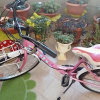 bicicletta da ragazza con ruote del 24 