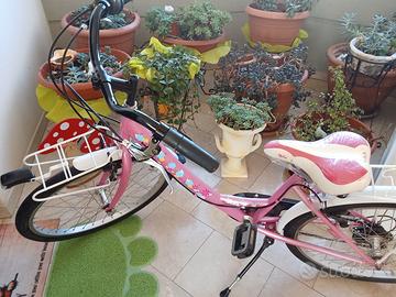 bicicletta da ragazza con ruote del 24 