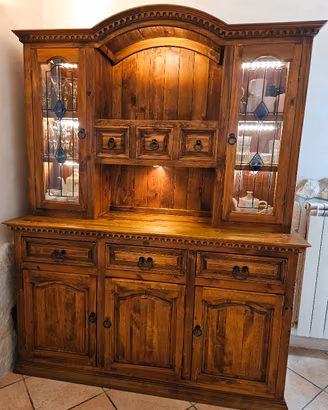 credenza/vetrina stile arte povera