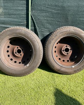Gomme 4 stagioni cerchiate e bilanciate fiat punto