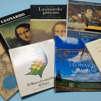 Lotto 7 libri studio Leonardo da Vinci + dvd