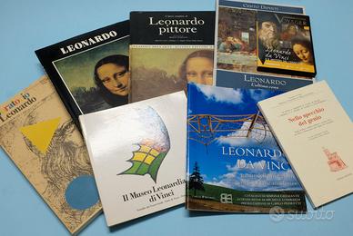 Lotto 7 libri studio Leonardo da Vinci + dvd