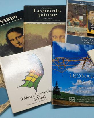 Lotto 7 libri studio Leonardo da Vinci + dvd