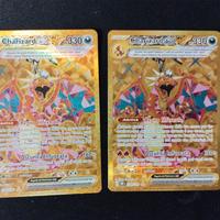 2 Charizard Ossidiana infuocata Near Mint 