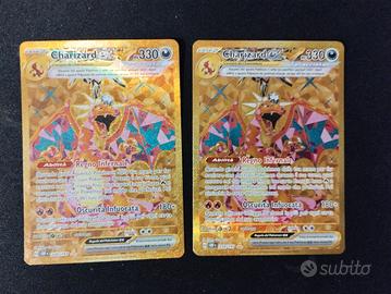 2 Charizard Ossidiana infuocata Near Mint 