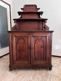 Credenza con piattaia fine ’800 restaurata