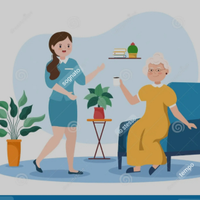 Assistente familiare compagnia persona anziana