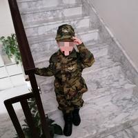Vestito carnevale militare