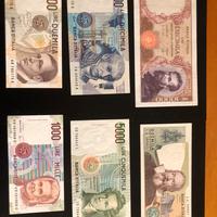 Banconote italiane n.6 - Galileo, Michelangelo etc