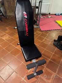 Panca piana+bilanciere ez+panca abs/leg extention
