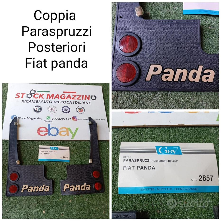 Paraspruzzi Posteriori Per Fiat Panda 4x4 E Sisley - Nero, Compatibile Dal 1986 Al 2003 - Foto 2