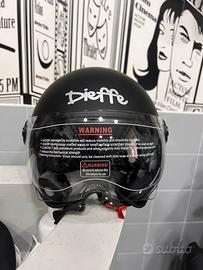 CASCO DIEFFE DEMIJET NERO OPACO