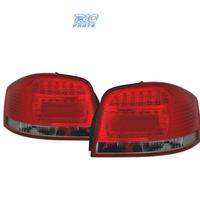 FANALI PER AUDI A3 8P 03-08 LED ROSSO AFFUMICATO