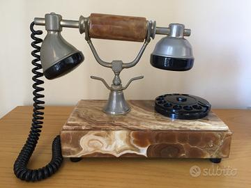 Telefono d'arredo in alabastro