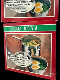 Contenitore inox con coperchio – nuovo da negozio