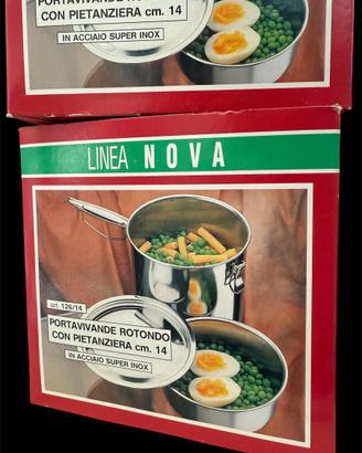 Contenitore inox con coperchio – nuovo da negozio